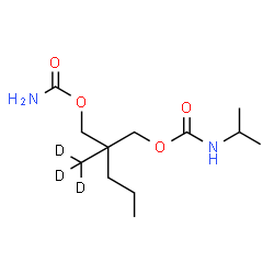 ChemSpider 2D Image | 2-[(Carbamoyloxy)methyl]-2-(~2~H_3_)methylpentyl isopropylcarbamate | C12H21D3N2O4
