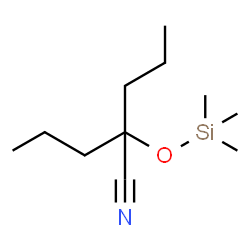 ChemSpider 2D Image | 2-Propyl-2-[(trimethylsilyl)oxy]pentanenitrile | C11H23NOSi