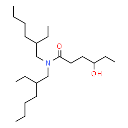 ChemSpider 2D Image | N,N-Bis(2-ethylhexyl)-4-hydroxyhexanamide | C22H45NO2