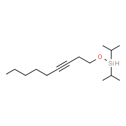 ChemSpider 2D Image | Diisopropyl(3-nonyn-1-yloxy)silane | C15H30OSi