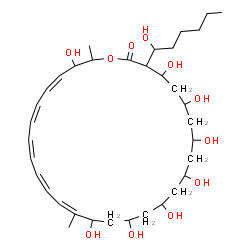 ChemSpider 2D Image | (17Z,19Z,21Z,23Z,25Z)-4,6,8,10,12,14,16,27-Octahydroxy-3-(1-hydroxyhexyl)-17,28-dimethyloxacyclooctacosa-17,19,21,23,25-pentaen-2-one | C35H58O11