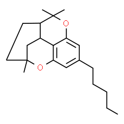 ChemSpider 2D Image | 1,5,5-Trimethyl-9-pentyl-6,15-dioxatetracyclo[9.3.1.0~4,13~.0~7,12~]pentadeca-7,9,11-triene | C21H30O2