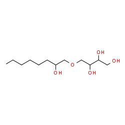 ChemSpider 2D Image | 4-[(2-Hydroxyoctyl)oxy]-1,2,3-butanetriol | C12H26O5