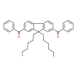 ChemSpider 2D Image | (9,9-Dihexyl-9H-fluorene-2,7-diyl)bis(phenylmethanone) | C39H42O2