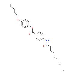 ChemSpider 2D Image | 4-(Pentyloxy)phenyl 4-(decanoylamino)benzoate | C28H39NO4