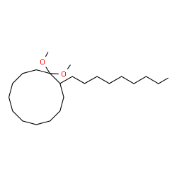 ChemSpider 2D Image | 1,1-Dimethoxy-2-nonylcyclododecane | C23H46O2