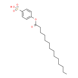 ChemSpider 2D Image | 4-(Tetradecanoyloxy)benzenesulfonic acid | C20H32O5S