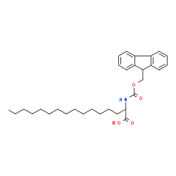 ChemSpider 2D Image | 2-{[(9H-Fluoren-9-ylmethoxy)carbonyl]amino}hexadecanoic acid | C31H43NO4