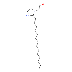 ChemSpider 2D Image | 2-(2-Tetradecyl-1-imidazolidinyl)ethanol | C19H40N2O