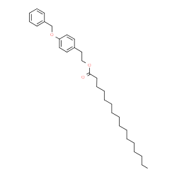 ChemSpider 2D Image | 2-[4-(Benzyloxy)phenyl]ethyl palmitate | C31H46O3