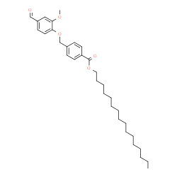 ChemSpider 2D Image | Hexadecyl 4-[(4-formyl-2-methoxyphenoxy)methyl]benzoate | C32H46O5