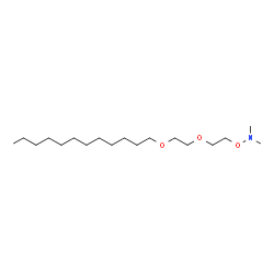ChemSpider 2D Image | N-{2-[2-(Dodecyloxy)ethoxy]ethoxy}-N-methylmethanamine | C18H39NO3
