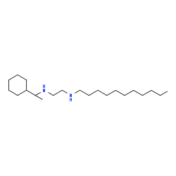 ChemSpider 2D Image | N-(1-Cyclohexylethyl)-N'-undecyl-1,2-ethanediamine | C21H44N2