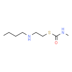 ChemSpider 2D Image | S-[2-(Butylamino)ethyl] methylcarbamothioate | C8H18N2OS
