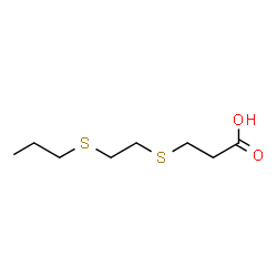 ChemSpider 2D Image | 3-{[2-(Propylsulfanyl)ethyl]sulfanyl}propanoic acid | C8H16O2S2