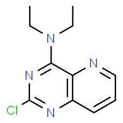 ChemSpider 2D Image | 2-CHLORO-4-(DIETHYLAMINO)PYRIDO[3,2-D]PYRIMIDINE | C11H13ClN4
