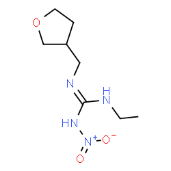 ChemSpider 2D Image | 1-Ethyl-2-nitro-3-(tetrahydro-3-furanylmethyl)guanidine | C8H16N4O3