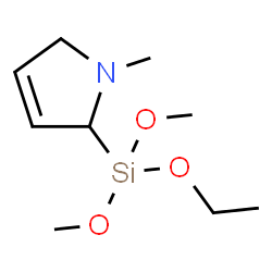 ChemSpider 2D Image | 2-[Ethoxy(dimethoxy)silyl]-1-methyl-2,5-dihydro-1H-pyrrole | C9H19NO3Si