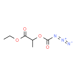 ChemSpider 2D Image | Ethyl 2-[(azidocarbonyl)oxy]propanoate | C6H9N3O4