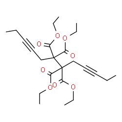 ChemSpider 2D Image | Tetraethyl 3,9-dodecadiyne-6,6,7,7-tetracarboxylate | C24H34O8