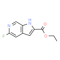 ChemSpider 2D Image | Ethyl 5-fluoro-1H-pyrrolo[2,3-c]pyridine-2-carboxylate | C10H9FN2O2