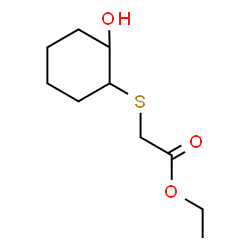 ChemSpider 2D Image | Ethyl [(2-hydroxycyclohexyl)sulfanyl]acetate | C10H18O3S