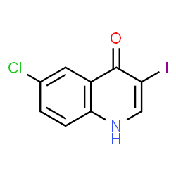 ChemSpider 2D Image | 6-chloro-3-iodo-1h-quinolin-4-one | C9H5ClINO