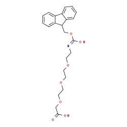 ChemSpider 2D Image | 1-(9H-Fluoren-9-yl)-3-oxo-2,7,10,13-tetraoxa-4-azapentadecan-15-oic acid | C23H27NO7