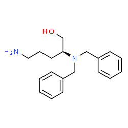 ChemSpider 2D Image | (2S)-5-Amino-2-(dibenzylamino)-1-pentanol | C19H26N2O
