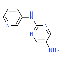 ChemSpider 2D Image | N2-(Pyridin-3-yl)pyrimidine-2,5-diamine | C9H9N5