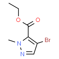 ChemSpider 2D Image | ethyl 4-bromo-2-methylpyrazole-3-carboxylate | C7H9BrN2O2