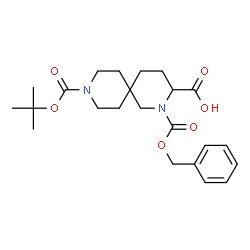 ChemSpider 2D Image | 2-Cbz-9-Boc-2,9-diazaspiro-[5.5]undecane-3-carboxylicacid | C23H32N2O6