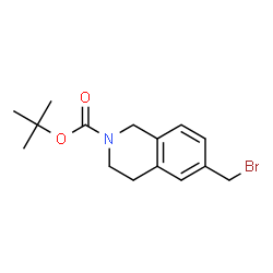 ChemSpider 2D Image | tert-Butyl 6-(bromomethyl)-3,4-dihydroisoquinoline-2(1H)-carboxylate | C15H20BrNO2