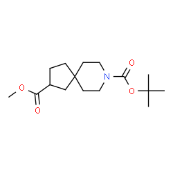 ChemSpider 2D Image | 8-tert-butyl 2-methyl 8-azaspiro[4.5]decane-2,8-dicarboxylate | C16H27NO4