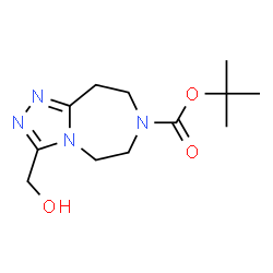 ChemSpider 2D Image | 3-hydroxymethyl-4,5,7,8-tetrahydro-1,2,3a,6-tetraaza-azulene-6-carboxylic acid tert-butyl ester | C12H20N4O3