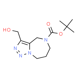 ChemSpider 2D Image | 3-Hydroxymethyl-7,8-dihydro-4h,6h-1,2,5,8a-tetraaza-azulene-5-carboxylic acid tert-butyl ester | C12H20N4O3