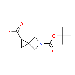 ChemSpider 2D Image | 5-(tert-Butoxycarbonyl)-5-azaspiro-[2.3]hexane-1-carboxylic acid | C11H17NO4