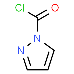 ChemSpider 2D Image | 1H-Pyrazole-1-carbonyl chloride | C4H3ClN2O
