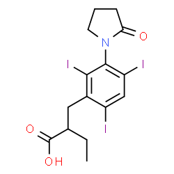 ChemSpider 2D Image | iolidonic acid | C15H16I3NO3