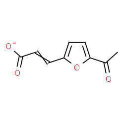 ChemSpider 2D Image | 3-(5-Acetyl-2-furyl)acrylate | C9H7O4