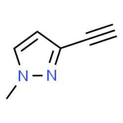 ChemSpider 2D Image | 3-ethynyl-1-methylpyrazole | C6H6N2