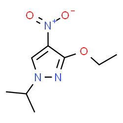 ChemSpider 2D Image | 3-Ethoxy-1-isopropyl-4-nitro-1H-pyrazole | C8H13N3O3
