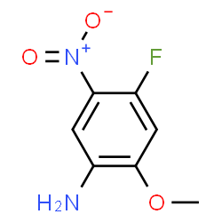 ChemSpider 2D Image | 4-Fluoro-2-methoxy-5-nitroaniline | C7H7FN2O3