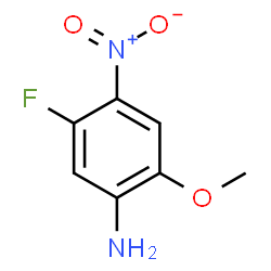 ChemSpider 2D Image | 5-Fluoro-2-methoxy-4-nitroaniline | C7H7FN2O3