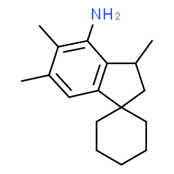 ChemSpider 2D Image | 3',5',6'-Trimethyl-2',3'-dihydrospiro[cyclohexane-1,1'-inden]-4'-amine | C17H25N