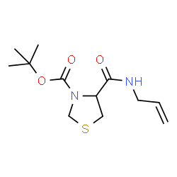 ChemSpider 2D Image | 2-Methyl-2-propanyl 4-(allylcarbamoyl)-1,3-thiazolidine-3-carboxylate | C12H20N2O3S