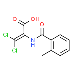 ChemSpider 2D Image | 3,3-Dichloro-2-[(2-methylbenzoyl)amino]acrylic acid | C11H9Cl2NO3
