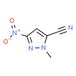 ChemSpider 2D Image | 2-METHYL-5-NITROPYRAZOLE-3-CARBONITRILE | C5H4N4O2