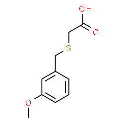 ChemSpider 2D Image | [(3-Methoxybenzyl)sulfanyl]acetic acid | C10H12O3S