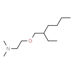 ChemSpider 2D Image | 2-[(2-Ethylhexyl)oxy]-N,N-dimethylethanamine | C12H27NO